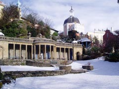 Portmeirion in snow